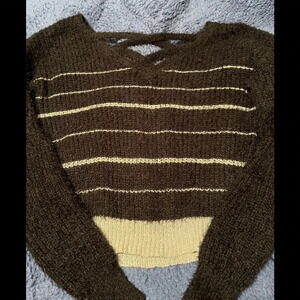 Black and silver sweater